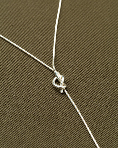 COLLAR NUDOS AJUSTABLE PLATA .925