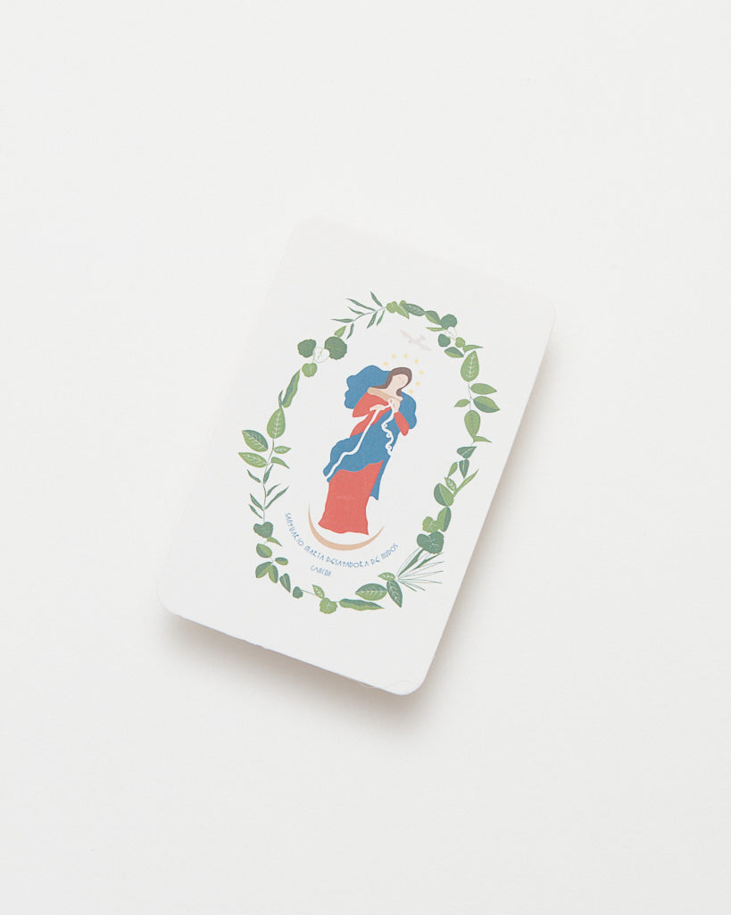 Estampa Virgen Desatadora de Nudos - grande (11 cm)