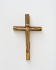 CRUZ CON CRISTO DE MADERA