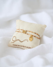 PULSERA DOBLE MEDALLA DESATADORA DE NUDOS + CRUZ