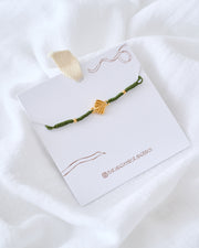 PULSERA CONCHA PEREGRINO BAÑO DE ORO
