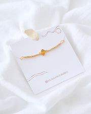PULSERA CONCHA PEREGRINO BAÑO DE ORO