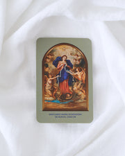 ESTAMPA VIRGEN DESATADORA DE NUDOS VERDE - CARTERA