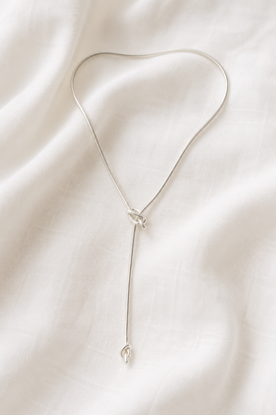 COLLAR NUDOS AJUSTABLE PLATA .925